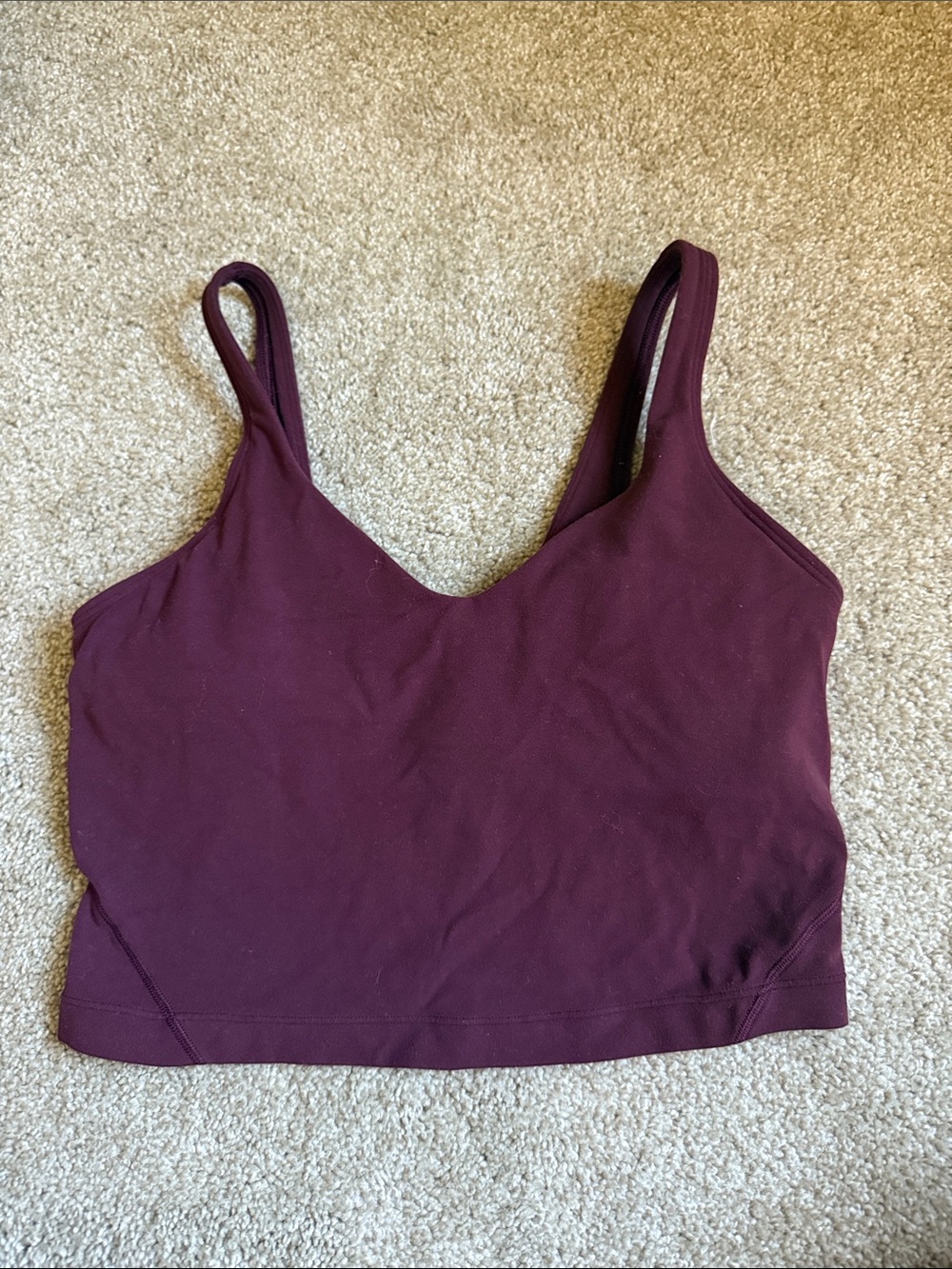lululemon athletica Burgundy Sports Bra Tank